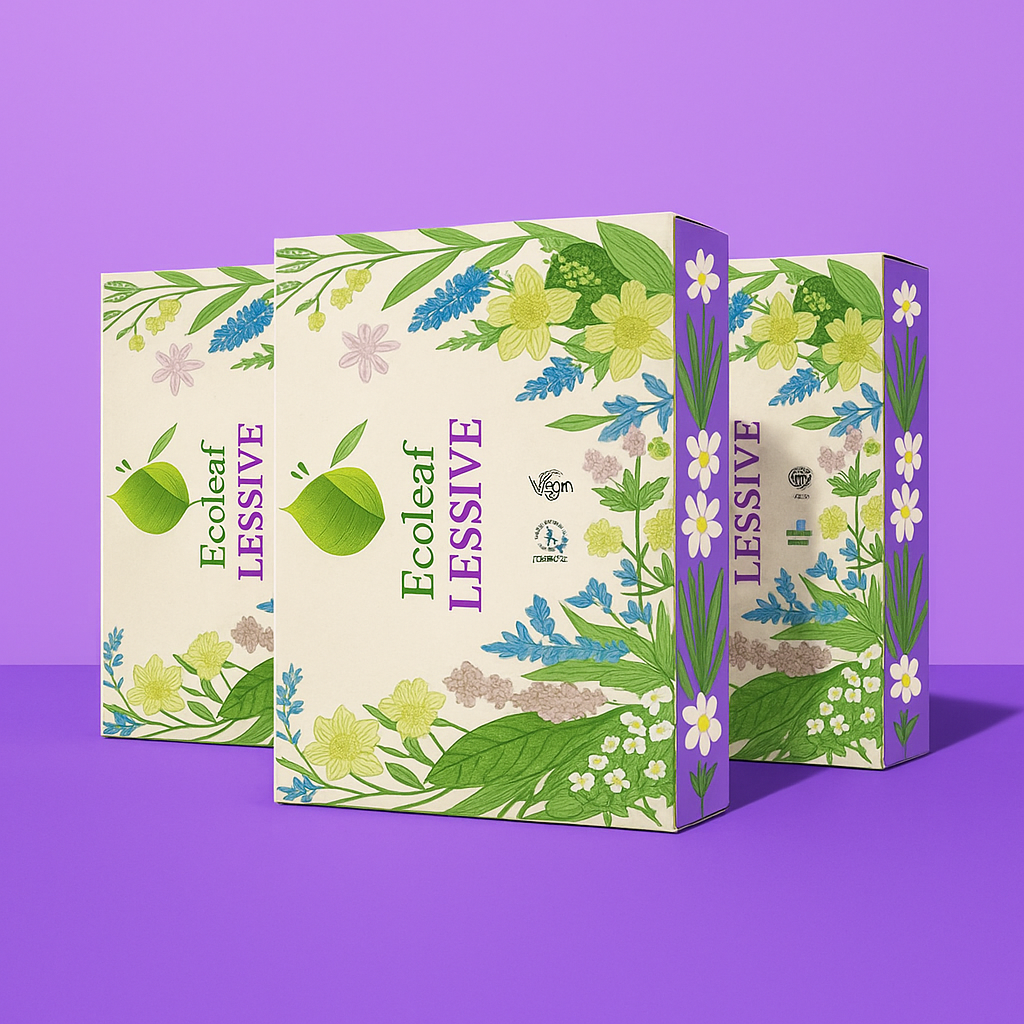 Éco-Feuilles de Lessive 60 Lavages- Parfum lavande