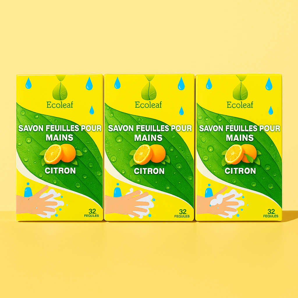 Savon Feuille pour les Mains Ecoleaf- Parfum citron