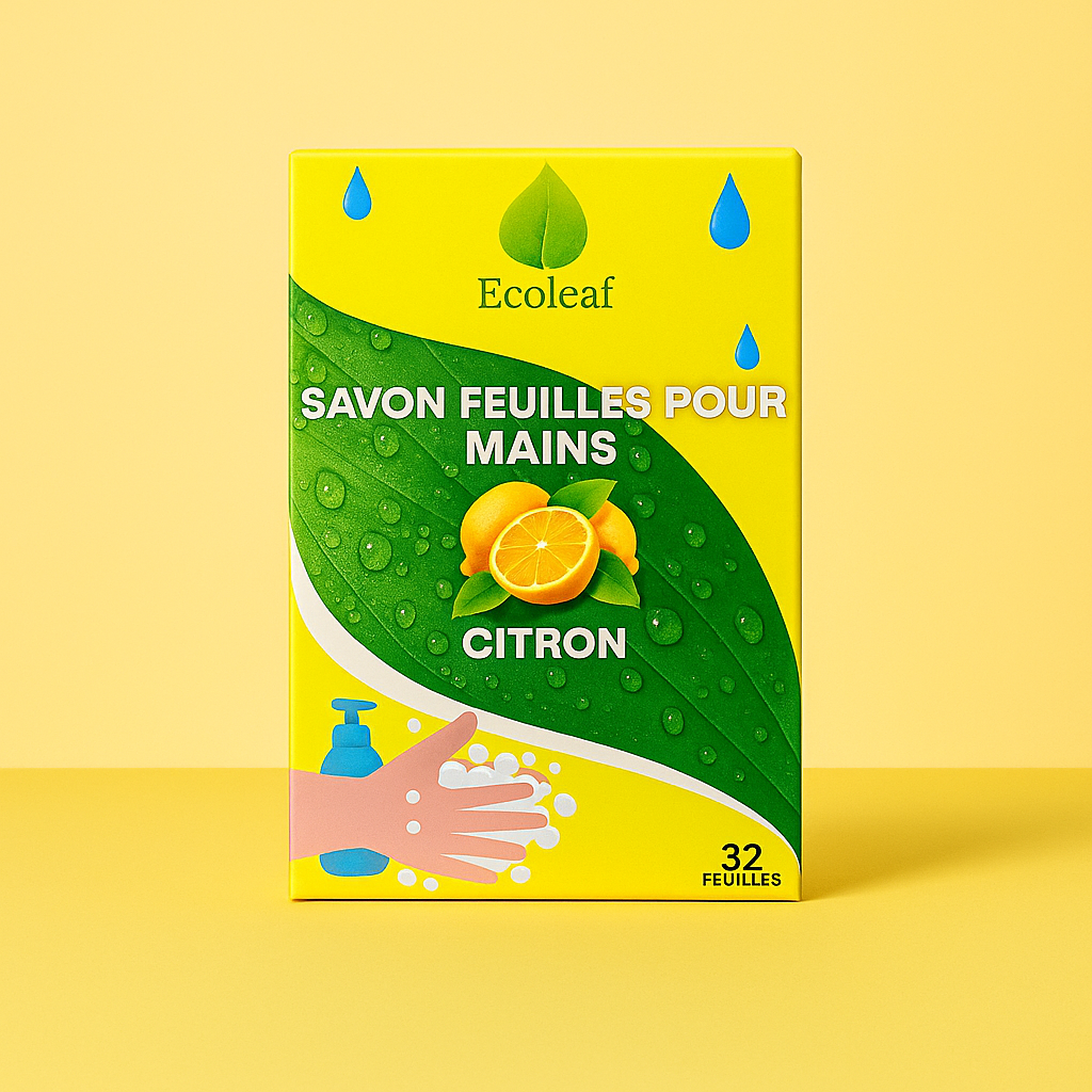 Savon Feuille pour les Mains Ecoleaf- Parfum citron