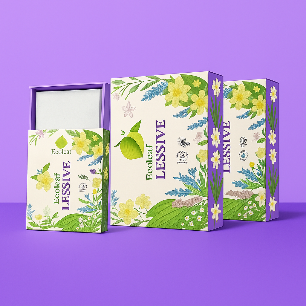 Éco-Feuilles de Lessive 60 Lavages- Parfum lavande