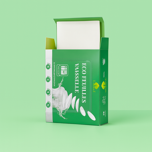 Feuilles Détergentes Vaisselle Ecoleaf 60 Lavages- Sans parfum