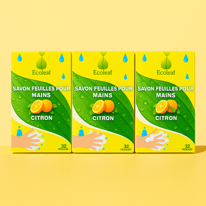 Savon Feuille pour les Mains Ecoleaf- Parfum citron