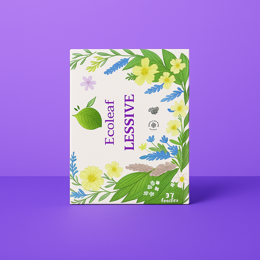 Éco-Feuilles de Lessive 30 Lavages- Parfum lavande